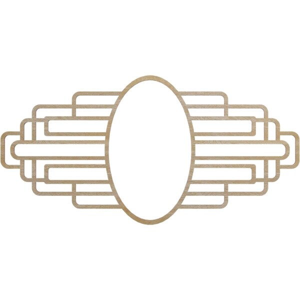 Ekena Millwork Elizabeth Wood Fretwork Pierced Ceiling Medallion, Birch, 32"W x 16"H x 8 3/4"IW x 15 1/8"IH x 3/8"T CMWP32X16X0375EBBI - main